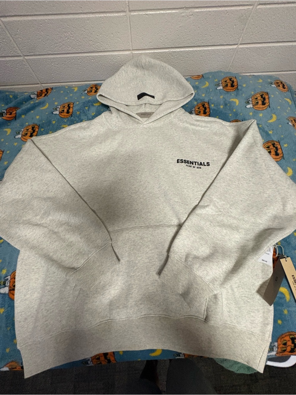 Essentials ‘FOG’ Light Oatmeal White Hoodie✅